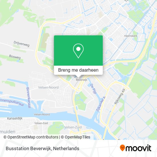 Busstation Beverwijk kaart