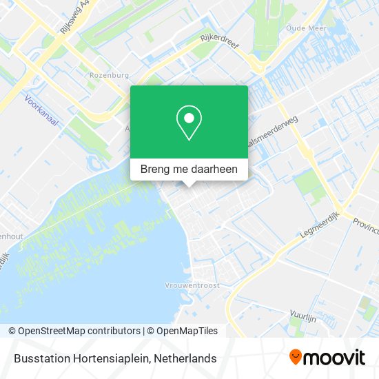Busstation Hortensiaplein kaart