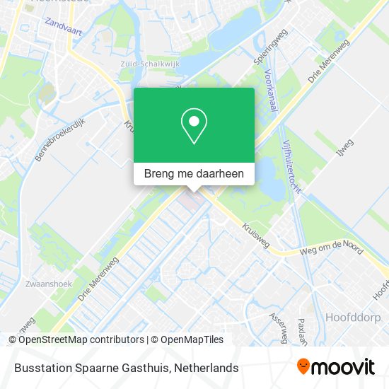 Busstation Spaarne Gasthuis kaart