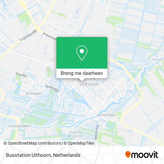Busstation Uithoorn kaart