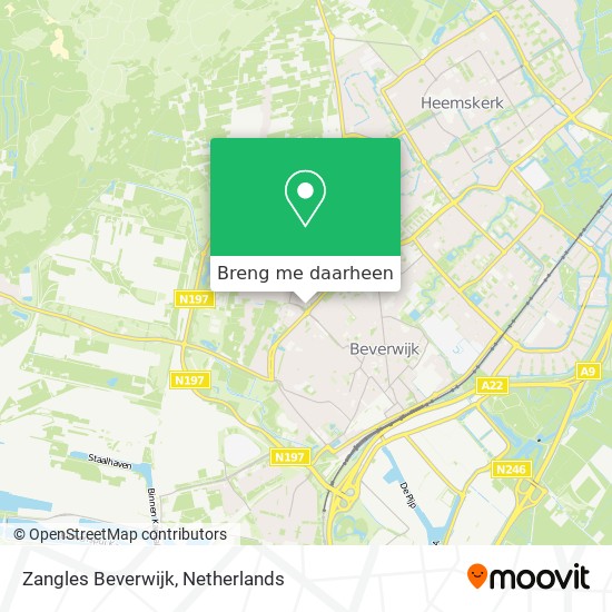 Zangles Beverwijk kaart