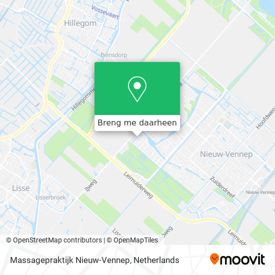 Massagepraktijk Nieuw-Vennep kaart