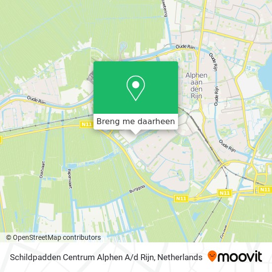 Schildpadden Centrum Alphen A / d Rijn kaart