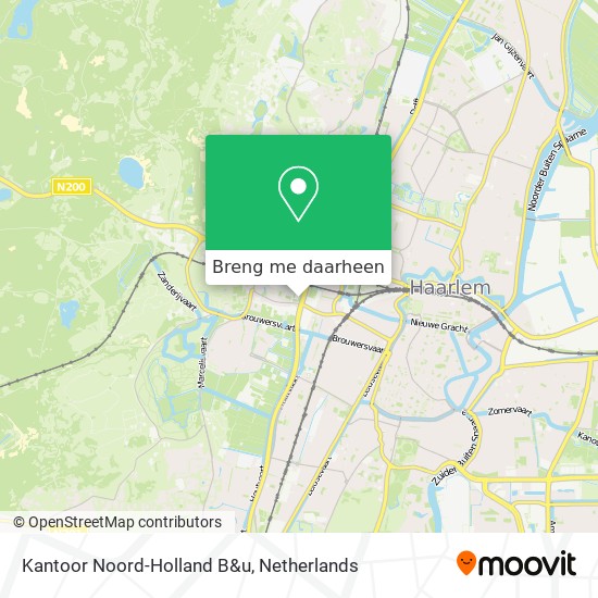 Kantoor Noord-Holland B&u kaart