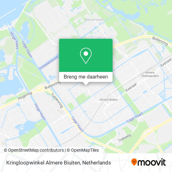 Kringloopwinkel Almere Biuiten kaart