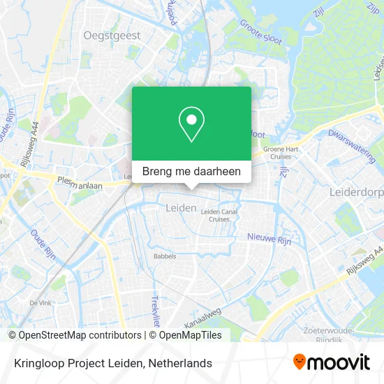 Kringloop Project Leiden kaart