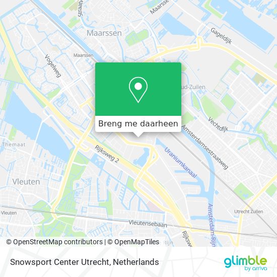 Snowsport Center Utrecht kaart