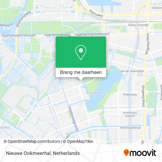 Nieuwe Ookmeerhal kaart