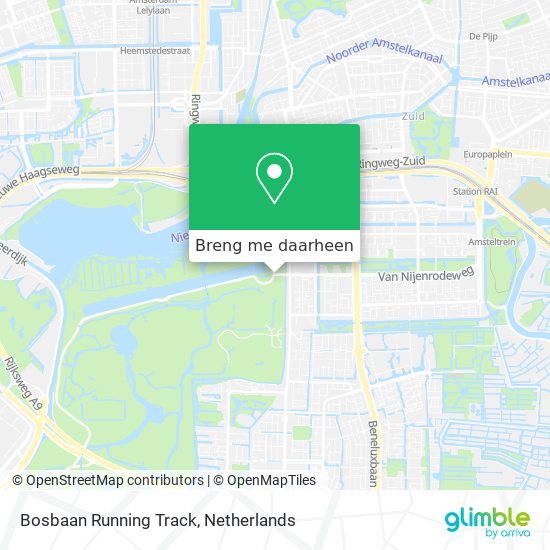 Bosbaan Running Track kaart