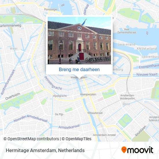Hermitage Amsterdam kaart
