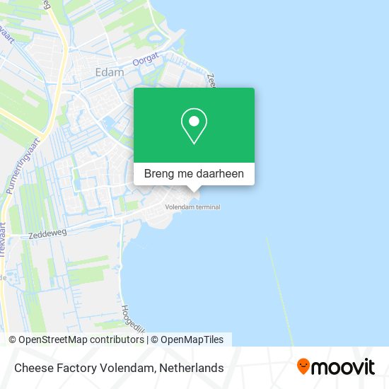 Cheese Factory Volendam kaart