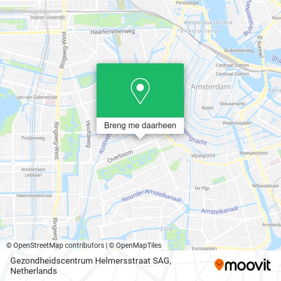 Gezondheidscentrum Helmersstraat SAG kaart