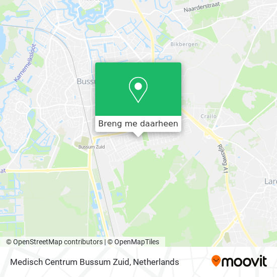 Medisch Centrum Bussum Zuid kaart