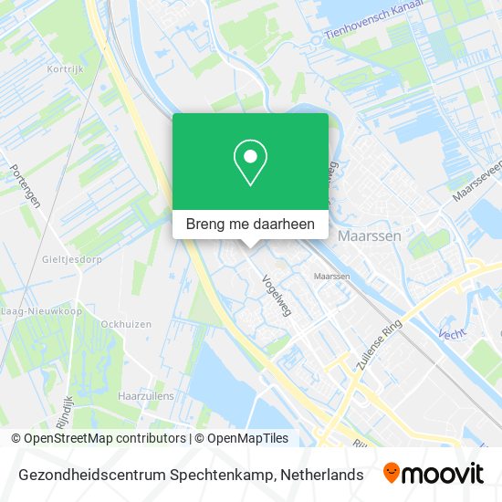 Gezondheidscentrum Spechtenkamp kaart