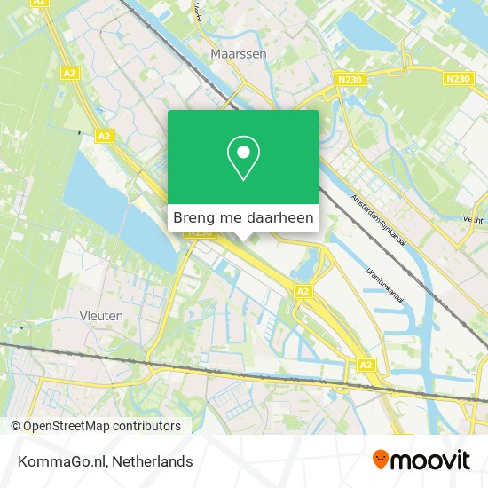 KommaGo.nl kaart