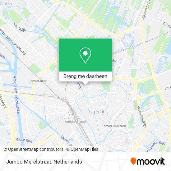 Jumbo Merelstraat kaart