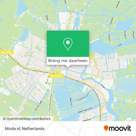 Mode.nl kaart