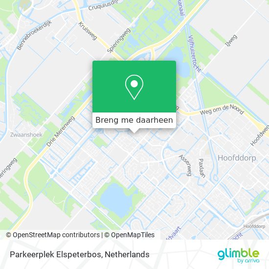 Parkeerplek Elspeterbos kaart