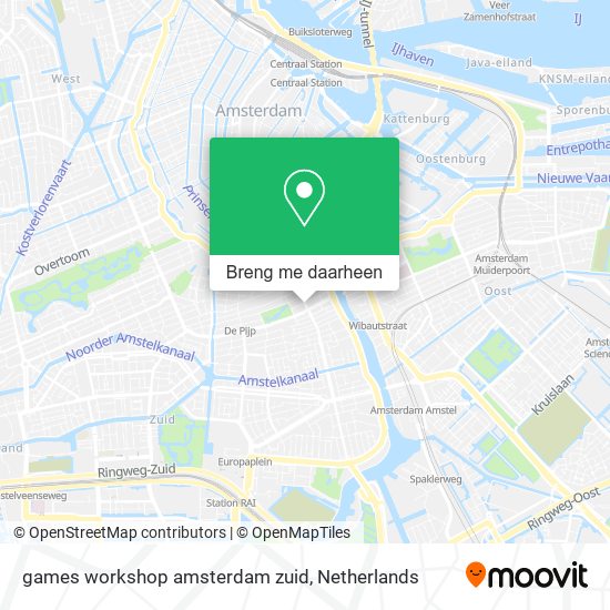 games workshop amsterdam zuid kaart
