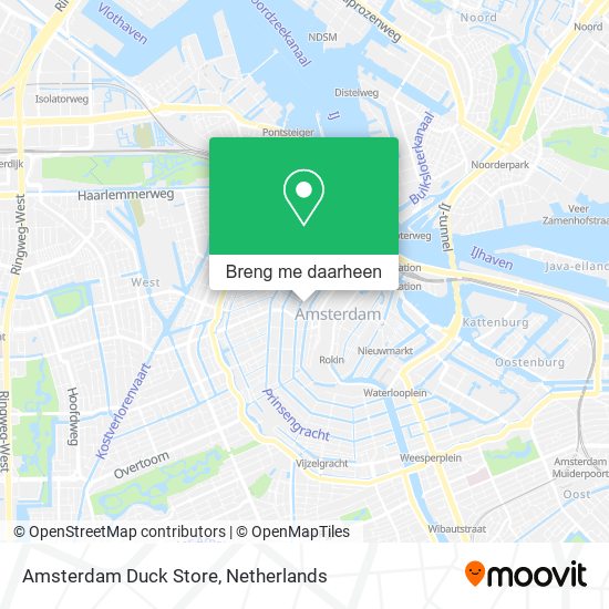 Amsterdam Duck Store kaart
