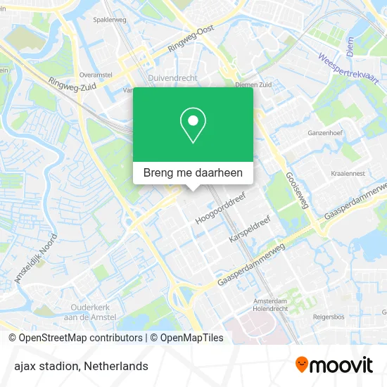 ajax stadion kaart