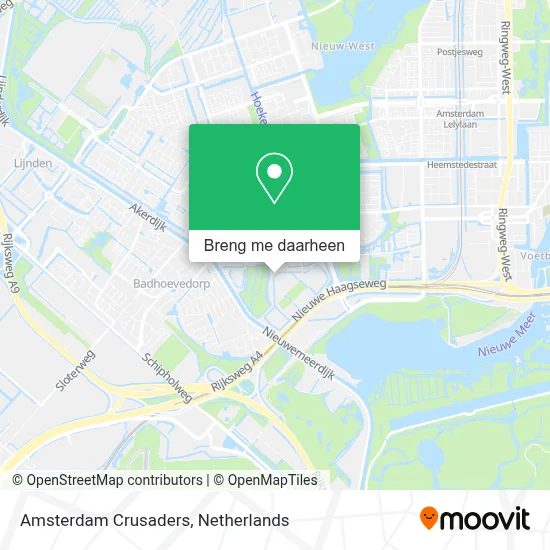 Amsterdam Crusaders kaart