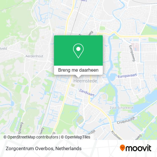 Zorgcentrum Overbos kaart