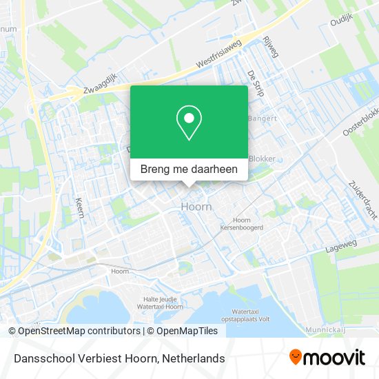 Dansschool Verbiest Hoorn kaart