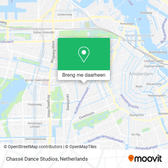 Chassé Dance Studios kaart