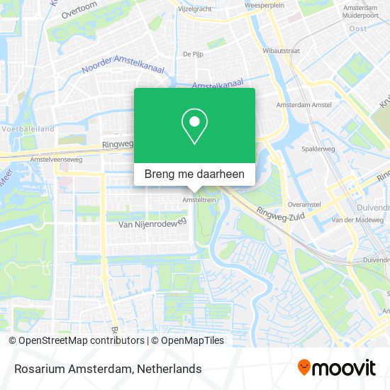 Rosarium Amsterdam kaart