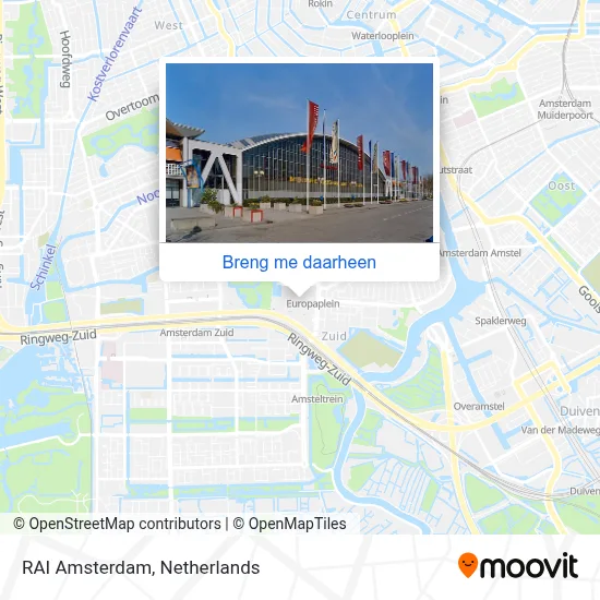 RAI Amsterdam kaart