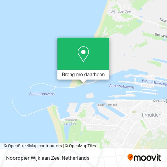 Noordpier Wijk aan Zee kaart