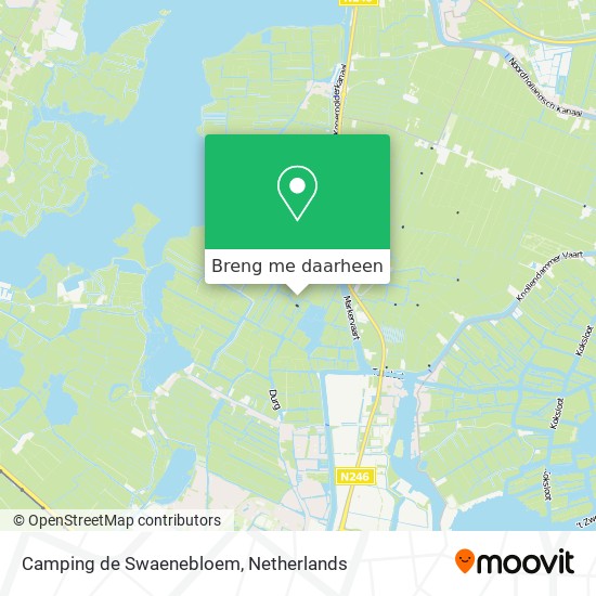 Camping de Swaenebloem kaart
