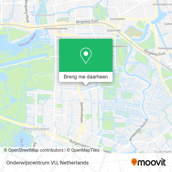Onderwijscentrum VU kaart