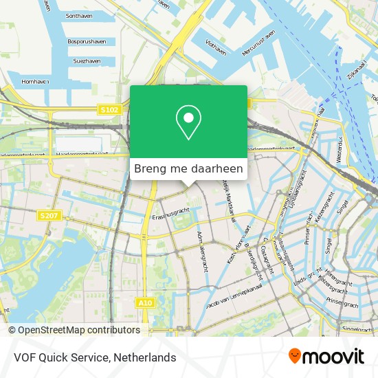 VOF Quick Service kaart