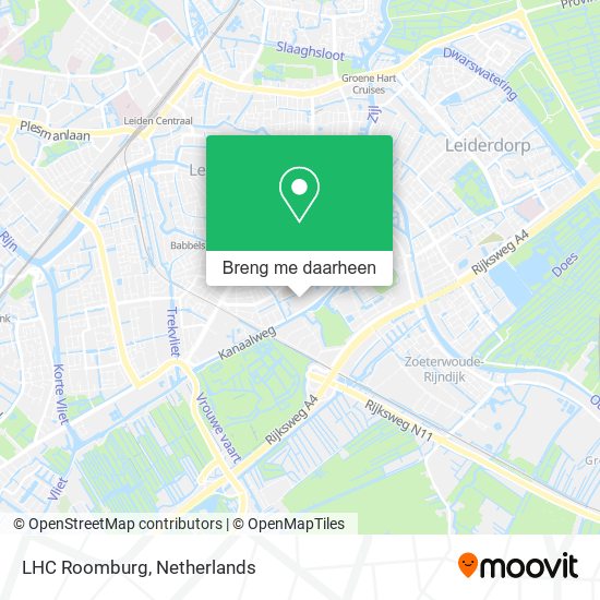 LHC Roomburg kaart