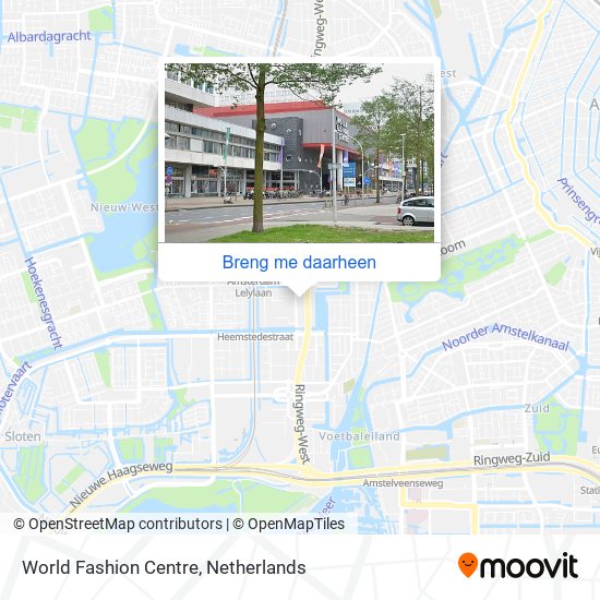 World Fashion Centre kaart