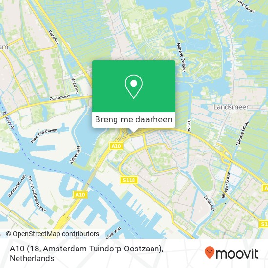 A10 (18, Amsterdam-Tuindorp Oostzaan) kaart