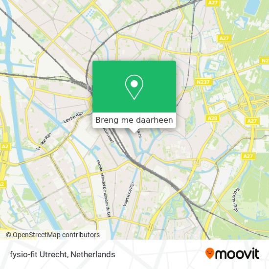 fysio-fit Utrecht kaart