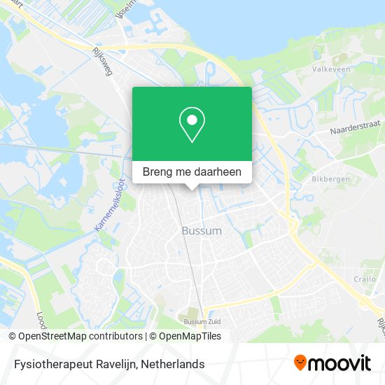 Fysiotherapeut Ravelijn kaart