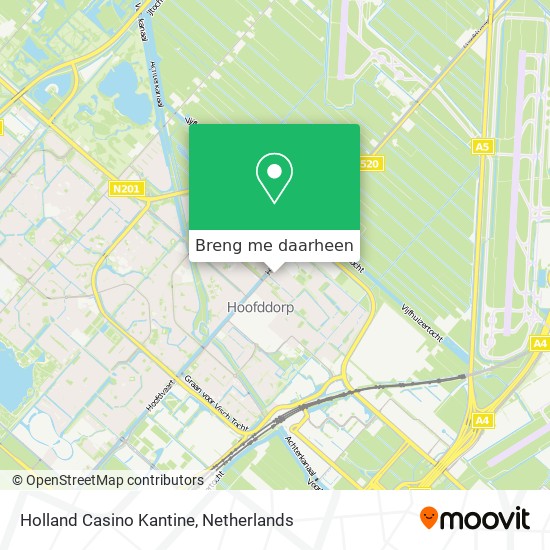Holland Casino Kantine kaart