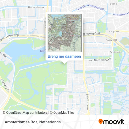 Amsterdamse Bos kaart