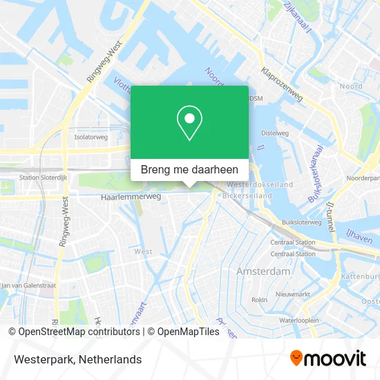 Westerpark kaart