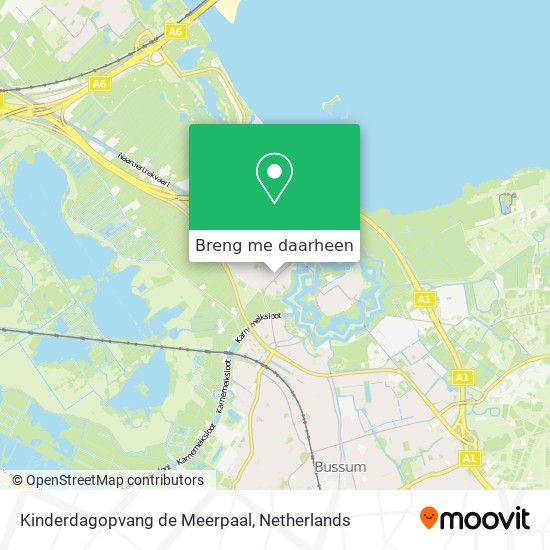 Kinderdagopvang de Meerpaal kaart