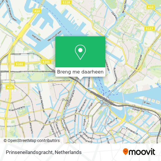 Prinseneilandsgracht kaart