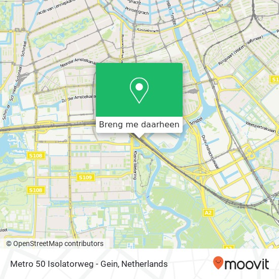 Metro 50 Isolatorweg - Gein kaart