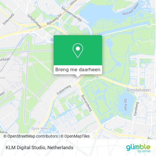 KLM Digital Studio kaart