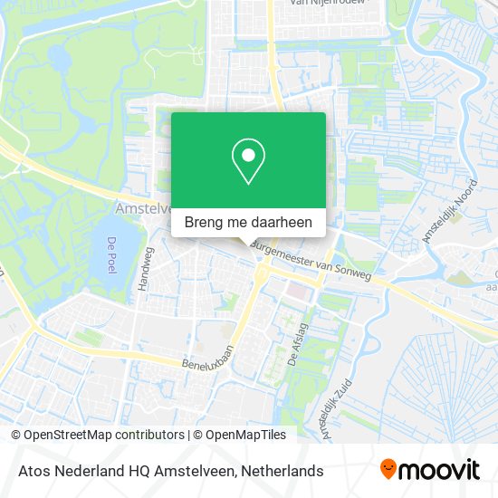 Atos Nederland HQ Amstelveen kaart