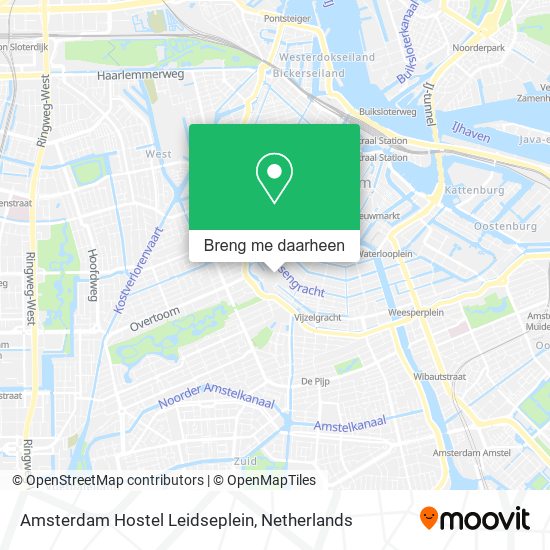 Amsterdam Hostel Leidseplein kaart