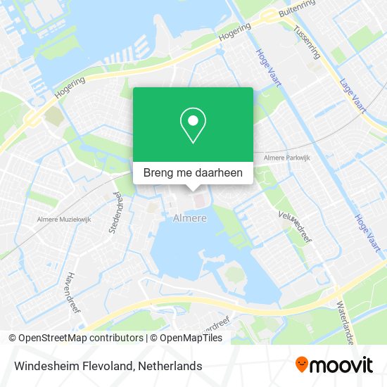 Windesheim Flevoland kaart